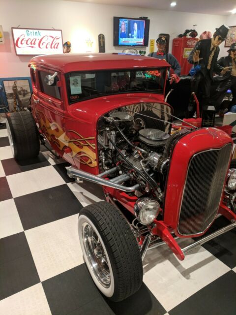 1931 Red Ford Model A Coupe
