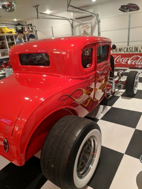 1931 Red Ford Model A Coupe