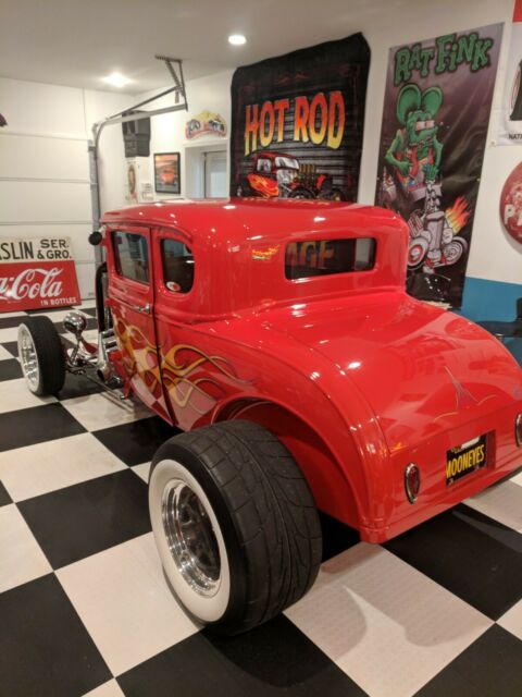 1931 Red Ford Model A Coupe