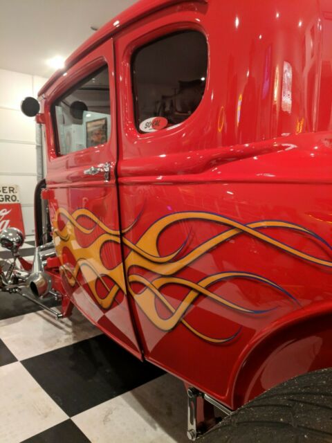 1931 Red Ford Model A Coupe