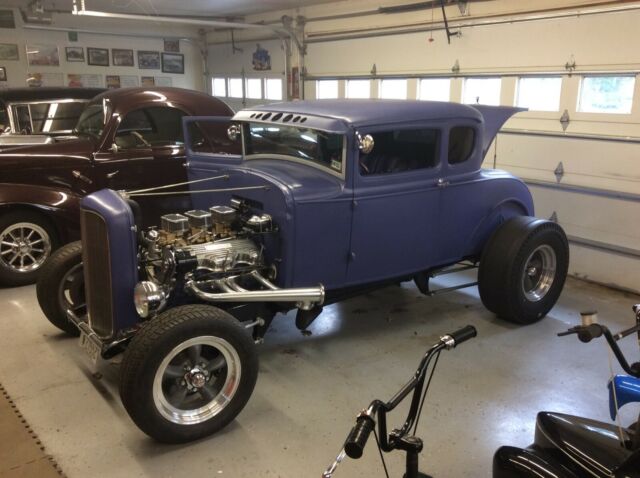 1931 Purple Ford Model A 5 window coupe