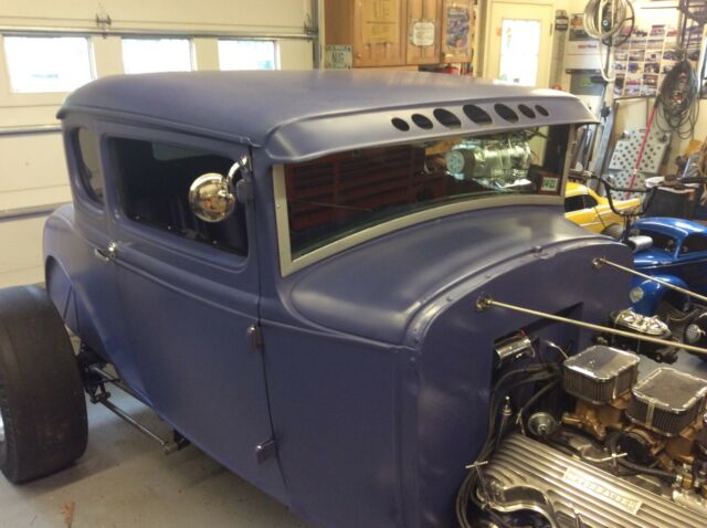 1931 Purple Ford Model A 5 window coupe