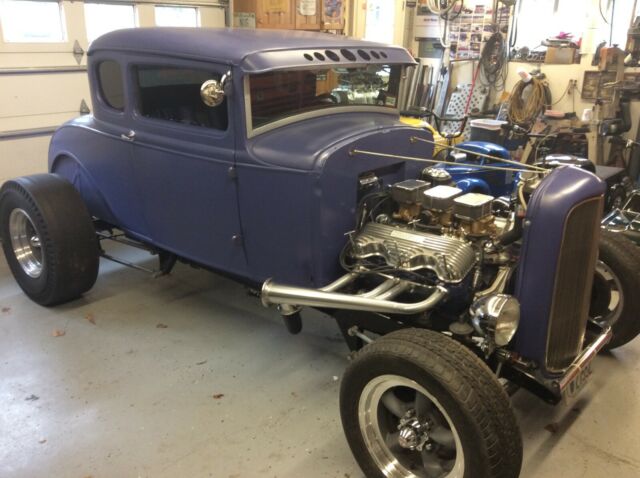 1931 Purple Ford Model A 5 window coupe