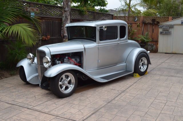1931 silver Ford Model A Coupe