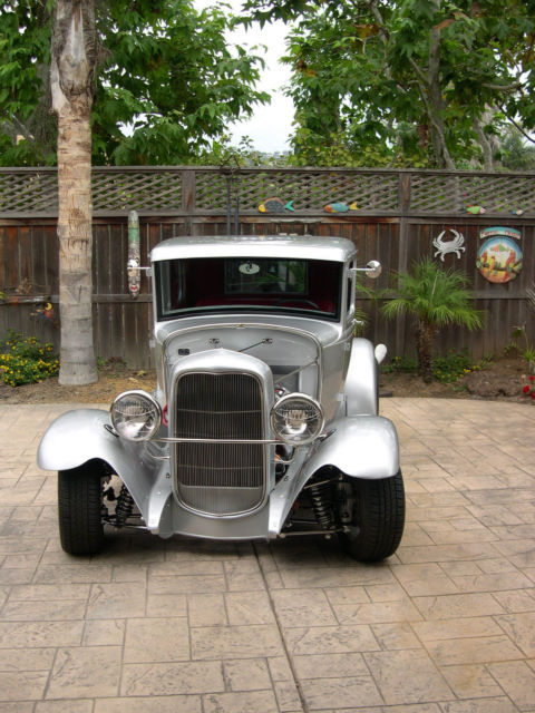 1931 silver Ford Model A Coupe