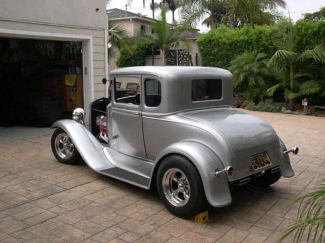 1931 silver Ford Model A Coupe