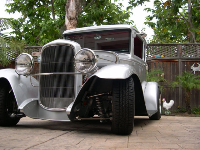 1931 silver Ford Model A Coupe