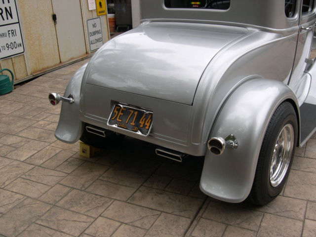 1931 silver Ford Model A Coupe