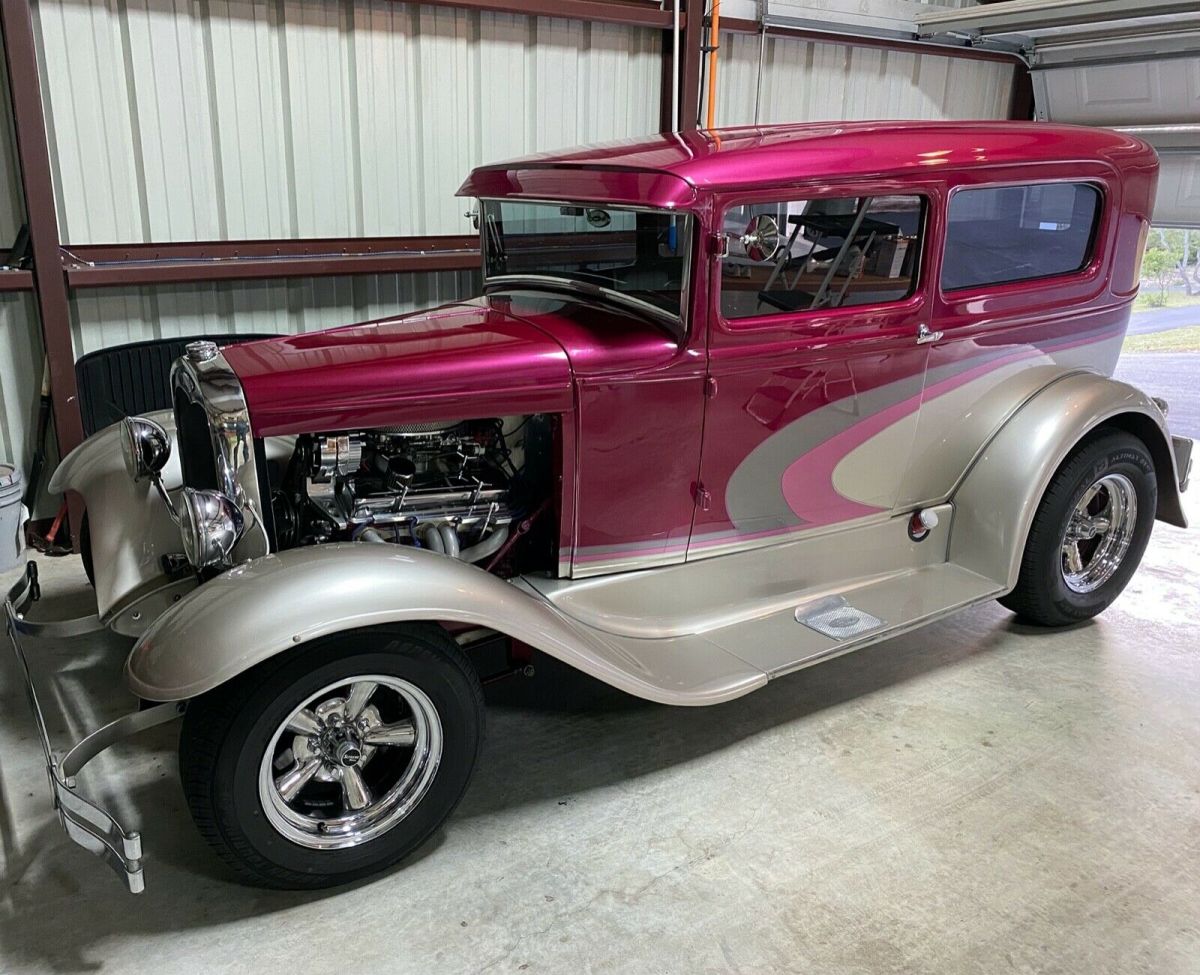 1931 Red Ford Model A Coupe