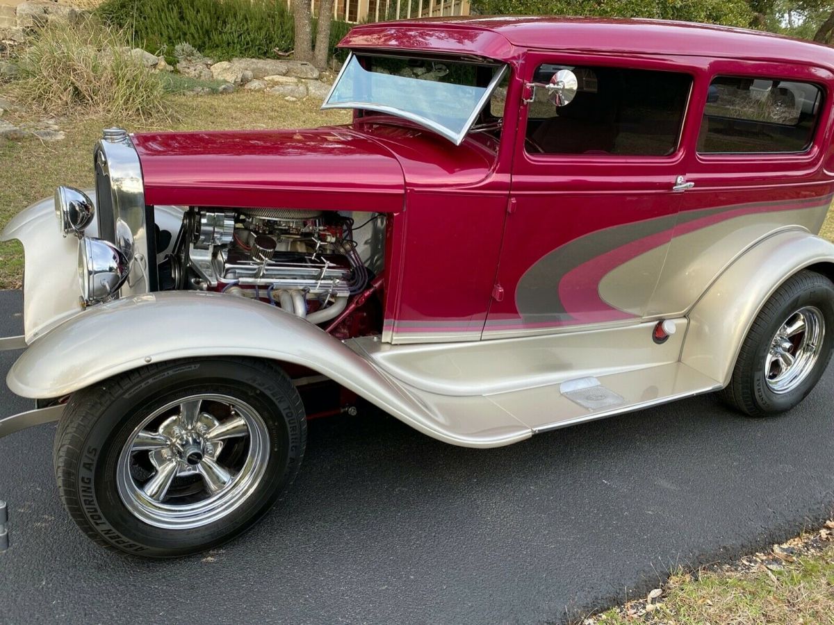 1931 Red Ford Model A Coupe