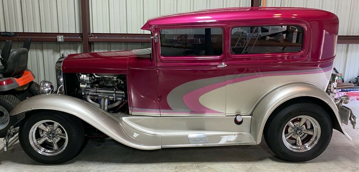 1931 Red Ford Model A Coupe