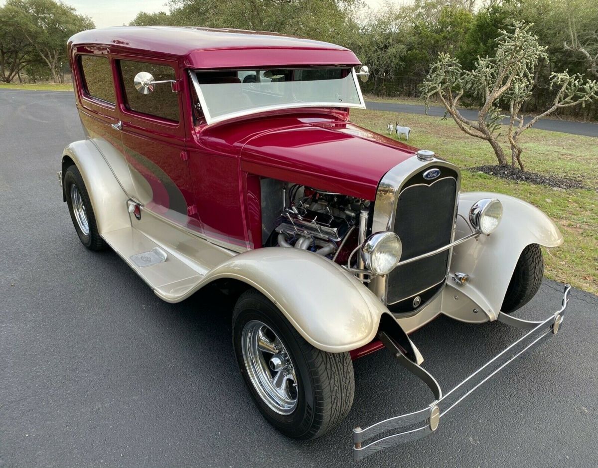1931 Red Ford Model A Coupe