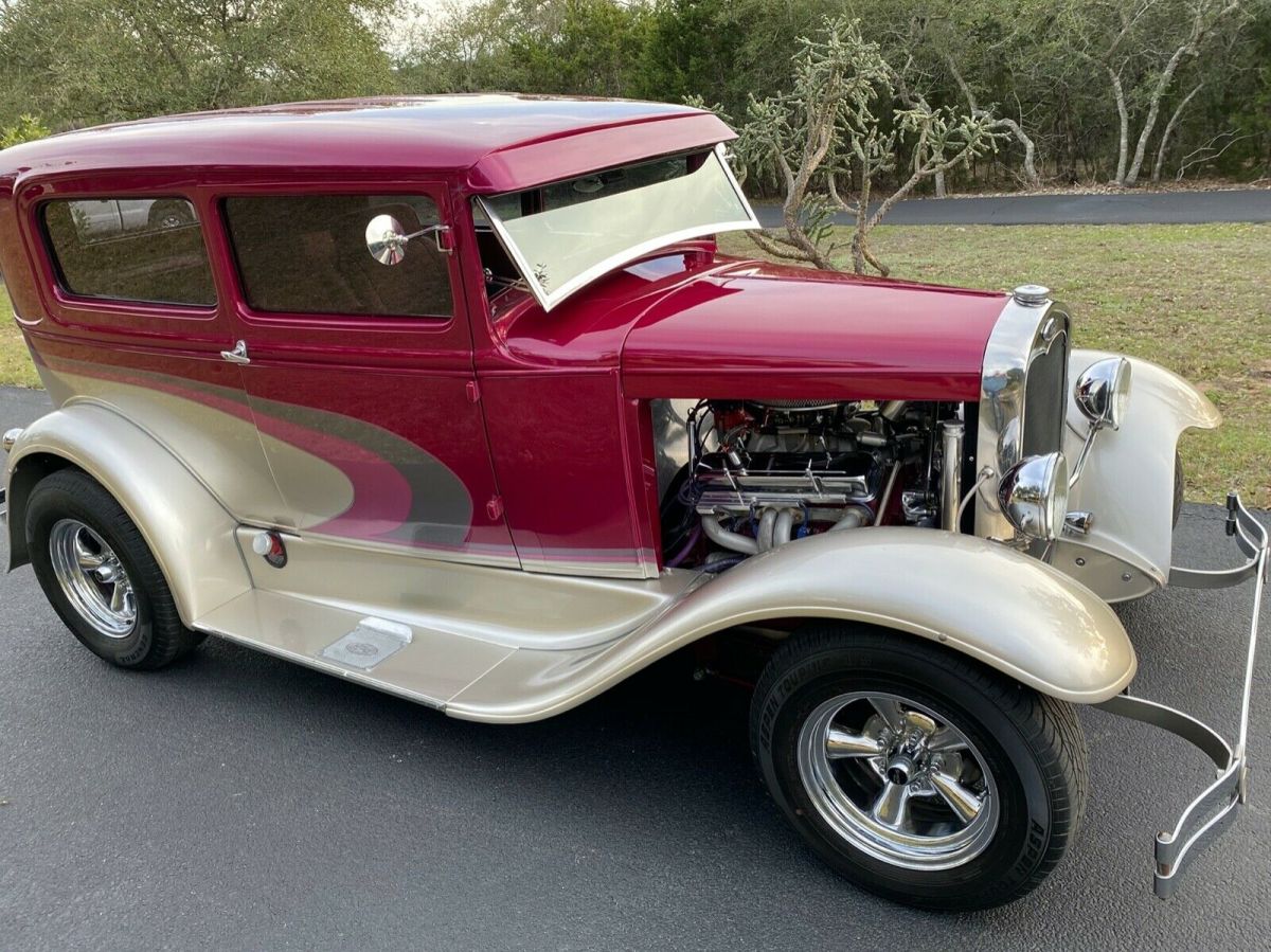 1931 Red Ford Model A Coupe