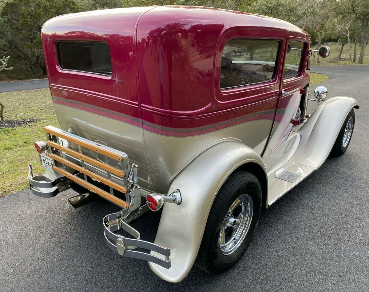 1931 Red Ford Model A Coupe