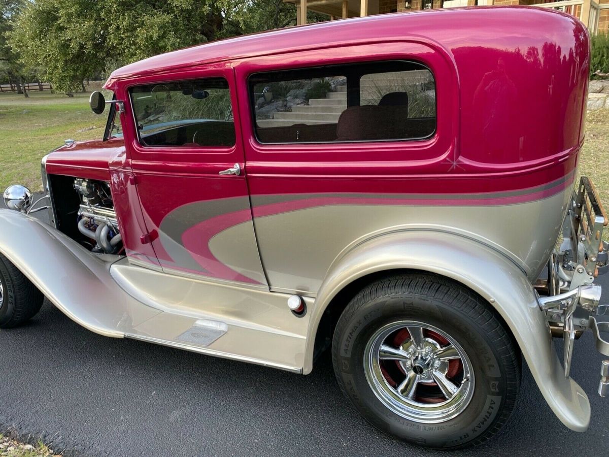 1931 Red Ford Model A Coupe