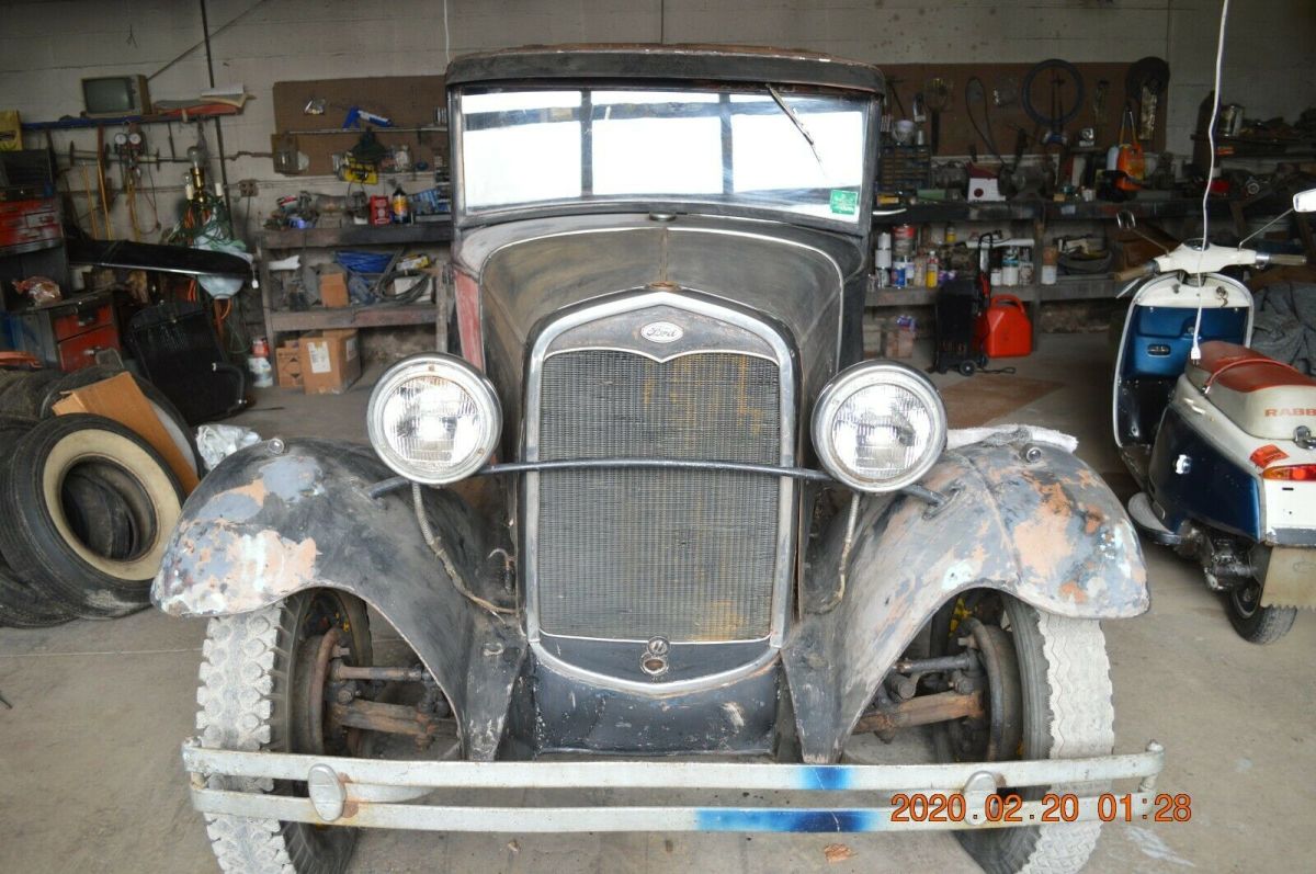 1931 Black Ford Model A Convertible