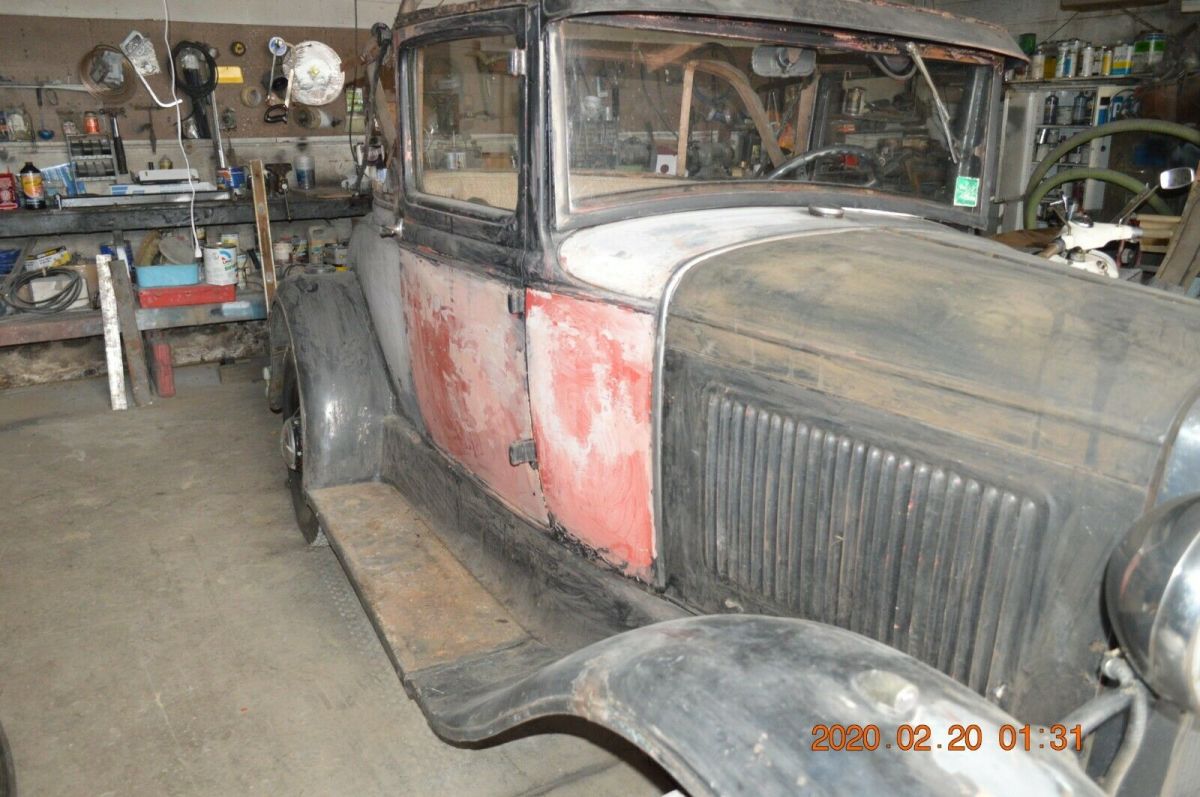 1931 Black Ford Model A Convertible