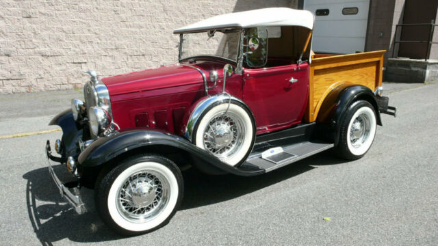 1931 Burgundy Ford Model A Pickup Truck