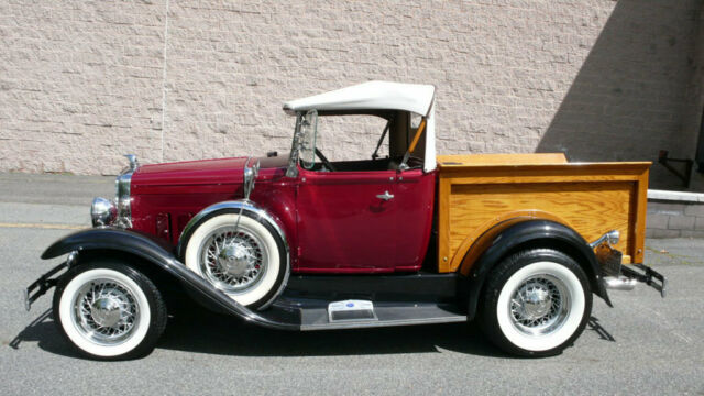 1931 Burgundy Ford Model A Pickup Truck
