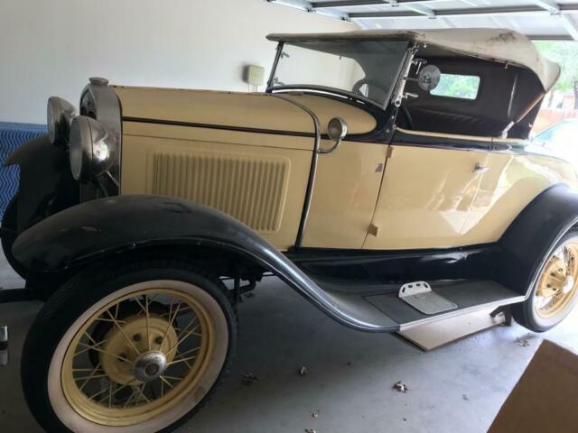 1931 Tan Ford Model A Convertible