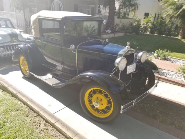 1931 Blue Ford Model A Coupe