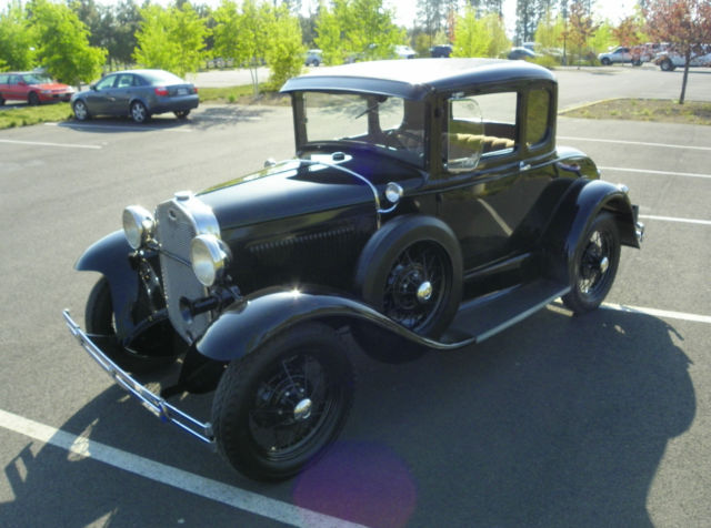 1931 Black & Green Ford Model A Coupe