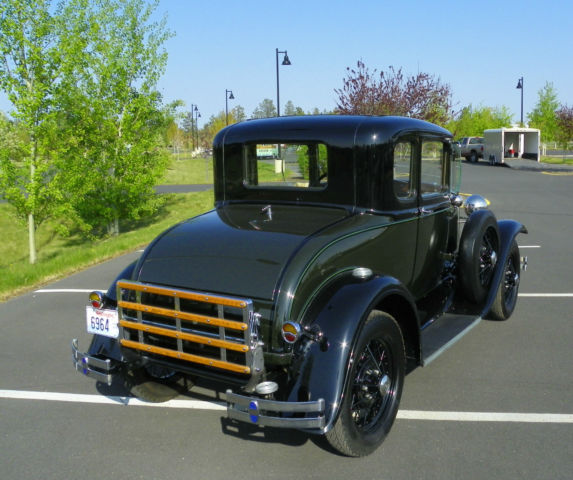 1931 Black & Green Ford Model A Coupe