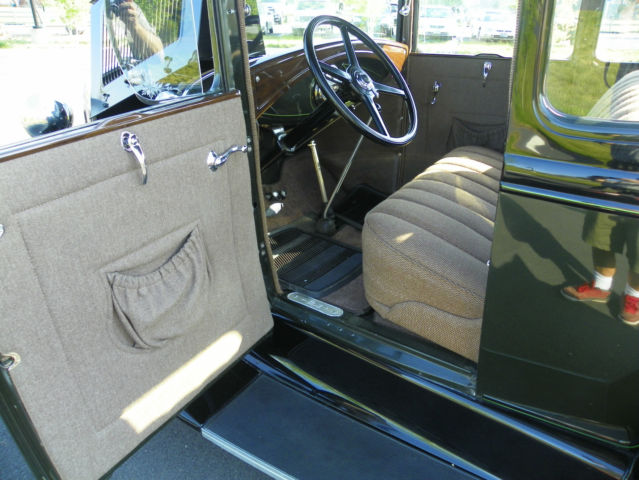 1931 Black & Green Ford Model A Coupe
