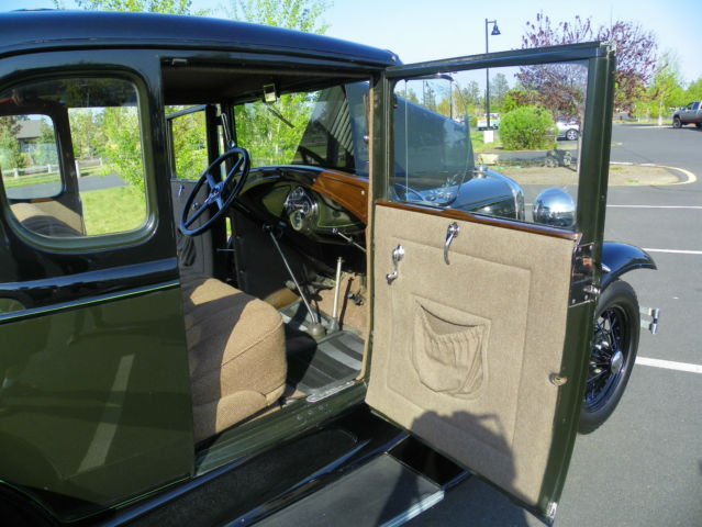 1931 Black & Green Ford Model A Coupe