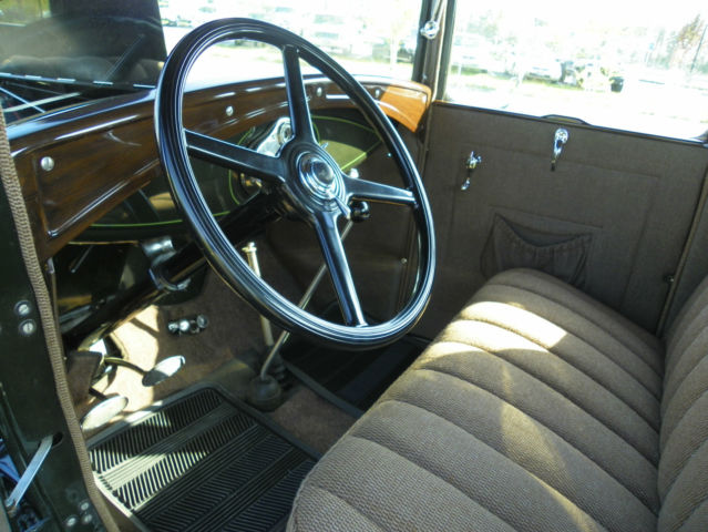 1931 Black & Green Ford Model A Coupe
