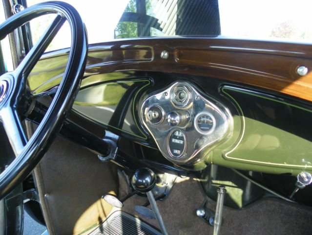 1931 Black & Green Ford Model A Coupe