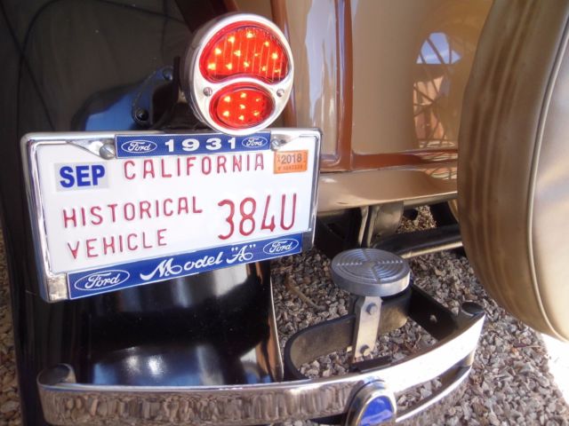 1931 Black & Tan Ford Model A Coupe