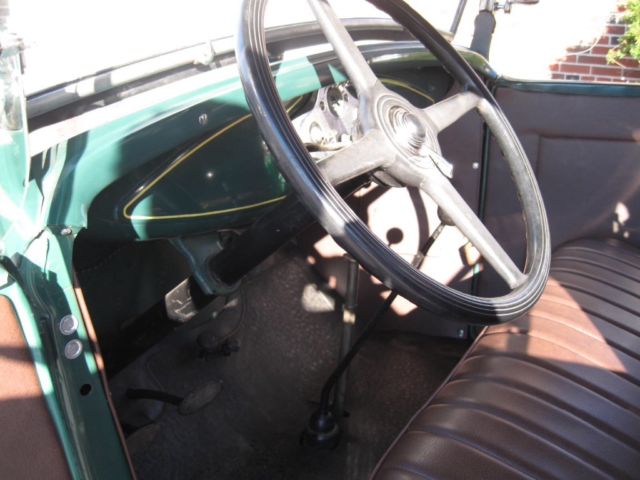1931 Green/ black fenders Ford Model A Convertible