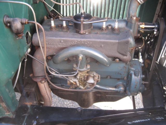 1931 Green/ black fenders Ford Model A Convertible