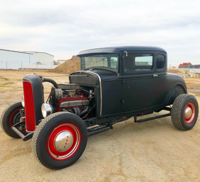 1931 Black Ford Model A Coupe