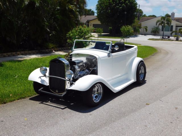 1931 White Ford Model A Roadster