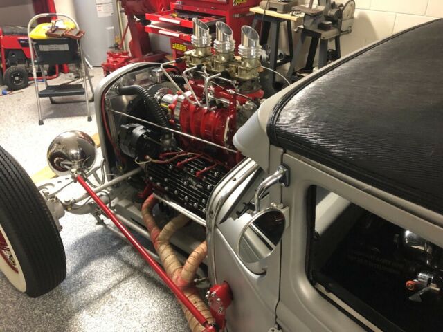 1931 Silver Ford Model A Tudor