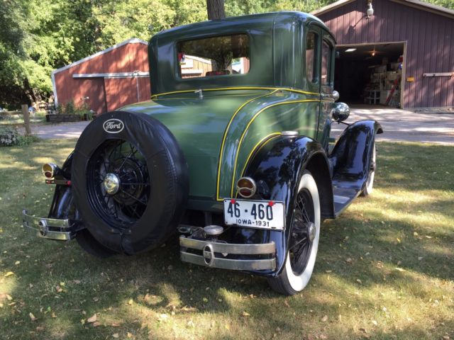 1931 Green Ford Model A Coupe