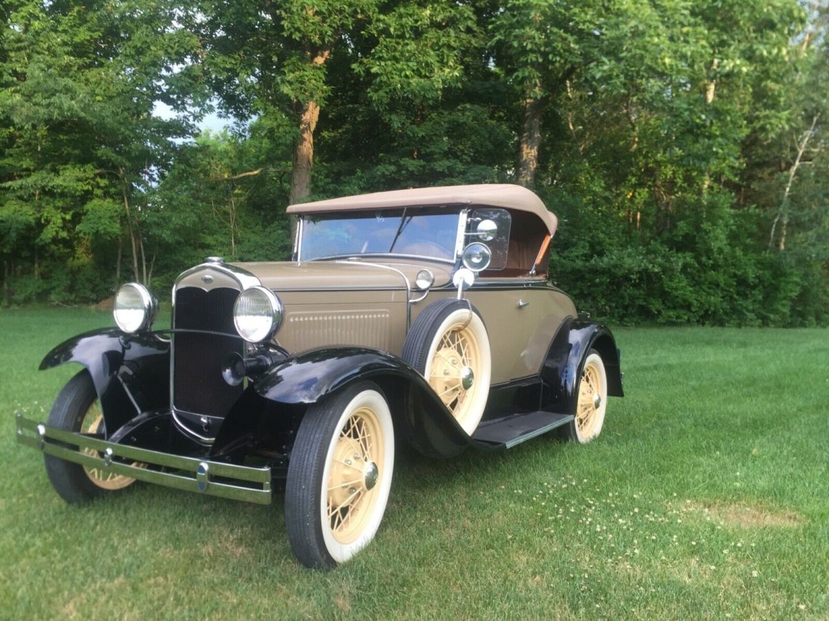 1931 Tan Ford Model A Convertible