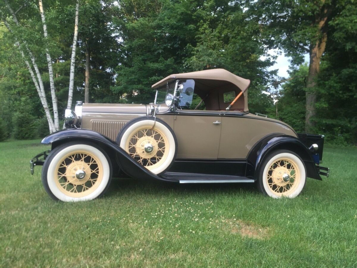 1931 Tan Ford Model A Convertible