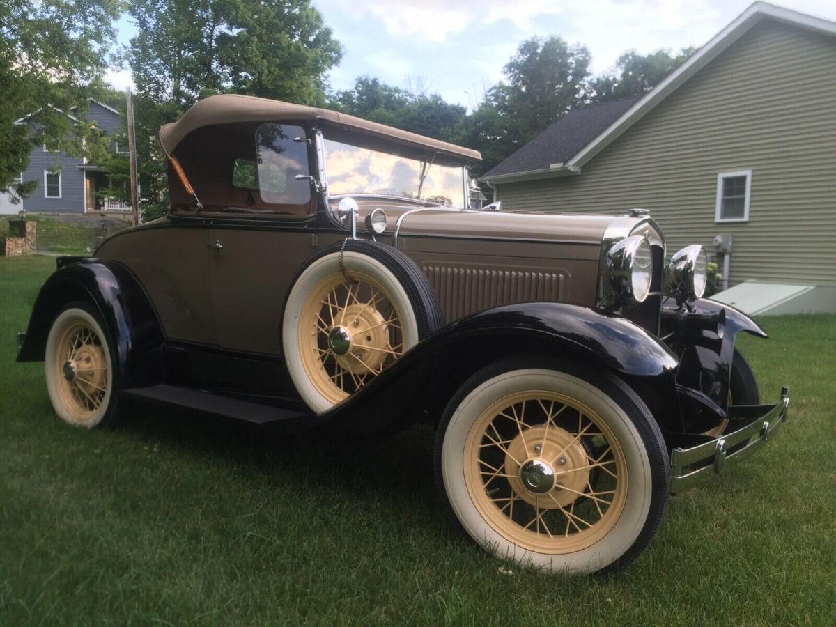 1931 Tan Ford Model A Convertible