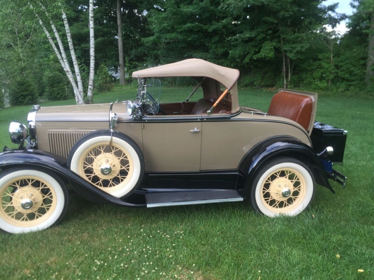 1931 Tan Ford Model A Convertible