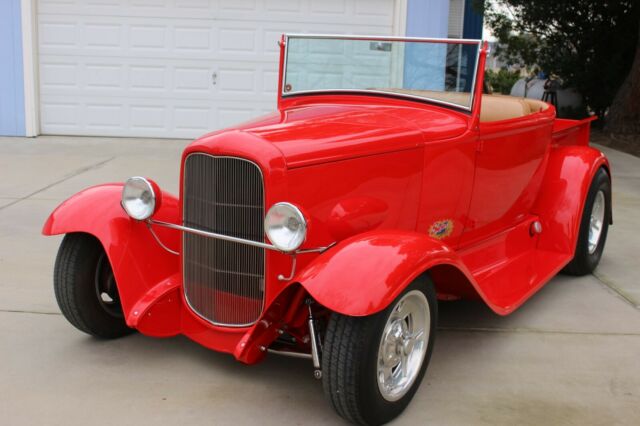 1931 Red Ford Model A Convertible