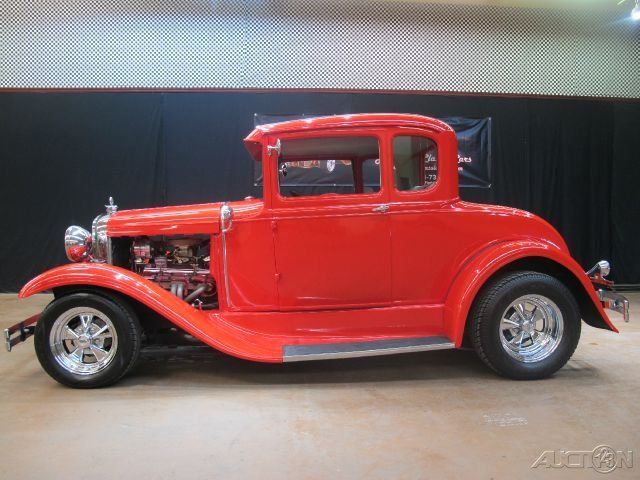 1931 Red Ford Model A Coupe