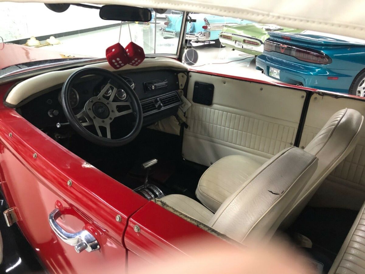 1931 Red Ford Mustang Convertible
