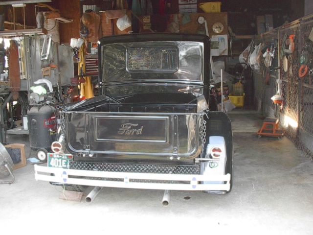 1931 Black Ford Model A Crew Cab Pickup