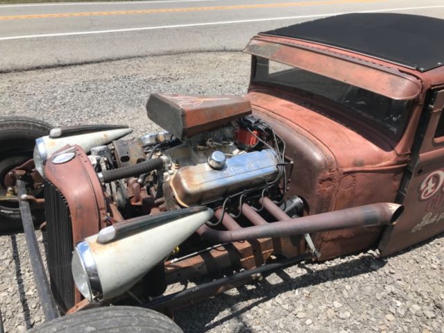1931 Brown Ford Model A Ratrod Coupe