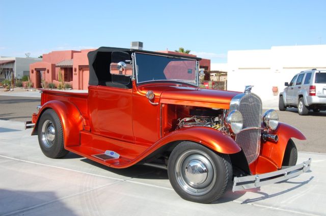 1931 Candy Tangerine (House of Color) Ford Model A Convertible Pickup