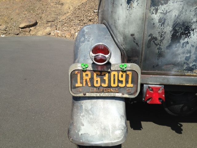 1931 Grey, black and rust Ford Model A Sedan