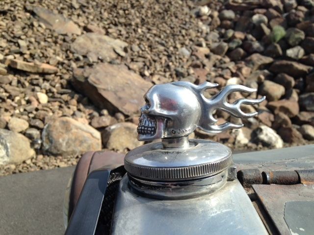 1931 Grey, black and rust Ford Model A Sedan